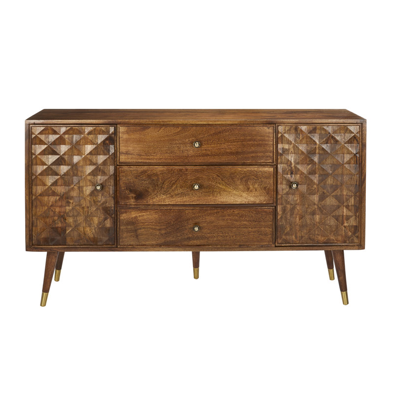 Bittinger 140cm Solid Wood Sideboard