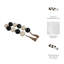 Sagebrook Home 46" Swirled 3" Resin Beaded Garland, White-2110912508-2103417638