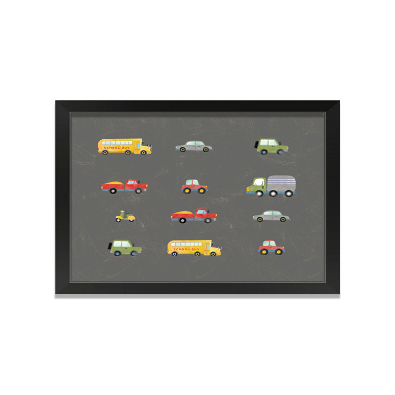 Cars Cars Row, art encadré, H 30 po x l 20 po x P 1 po