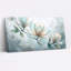 Art mural doux sur toile de magnolia bleu et crème-1857410005