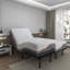 Lit réglable avec matelas hybride de 12 po, massage, télécommande sans fil, contrôle des applications, gravité zéro, éclairage sous le lit, ports USB et de type C des deux côtés-91376034-137528166
