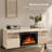 TV Stand for TVs up to 60" with Electric Fireplace with Remote Control,Adjustable Real 3d Flame Brightness-1696993923