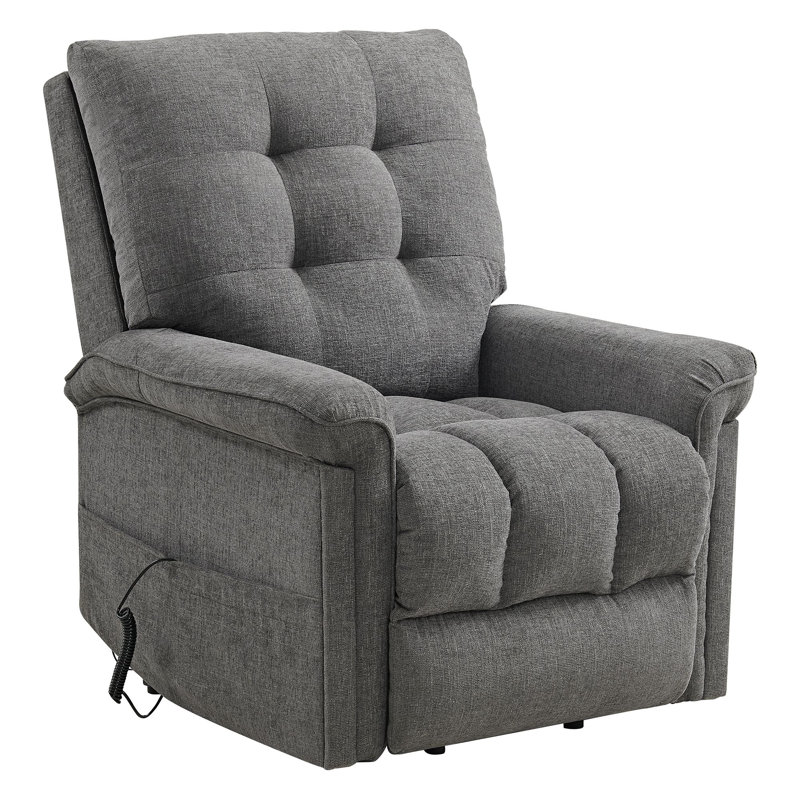 Fauteuil à mouvement vertical et gris anthracite Latitude Run® Sarely 15337-2