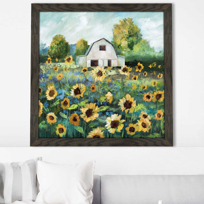 Tournesol grange par Nan - peinture