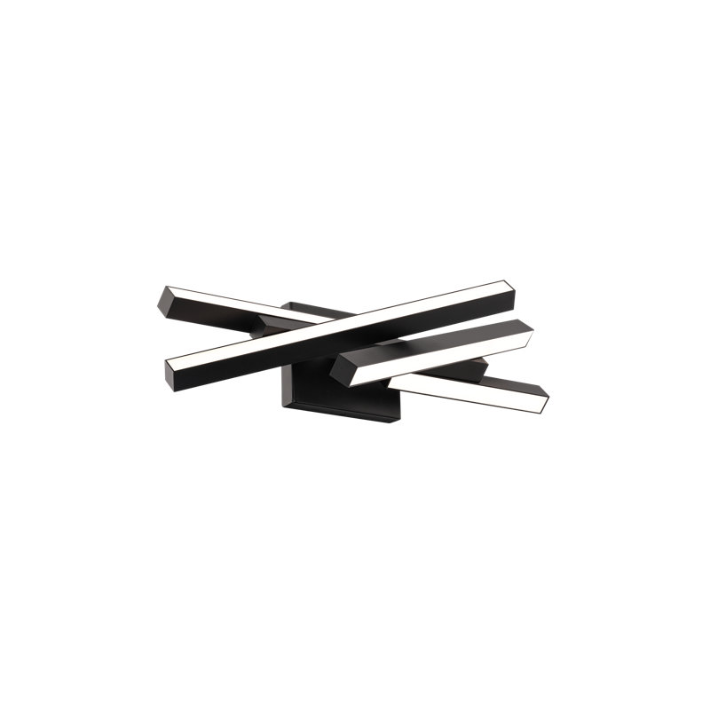 Parallax Dimmable LED Vanity Light, 2700K, 7"H x 27"W x 7.75"D