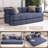 78.5" Convertible Sleeper Sofa Modular Floor Couch Foldable Funton - No Assembly Needed-2054912859