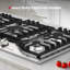 36 in. Gas Cooktop in Stainless Steel with 5 Burners, Dual-Sided Grill/Griddle, NG/LPG Convertible, CSA Certified-126175759