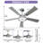  Smart 52'' Modern Ceiling Fan With Lights-535596898-535596896