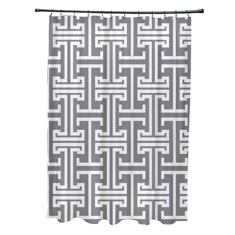 Rideau de douche simple, Gris classique