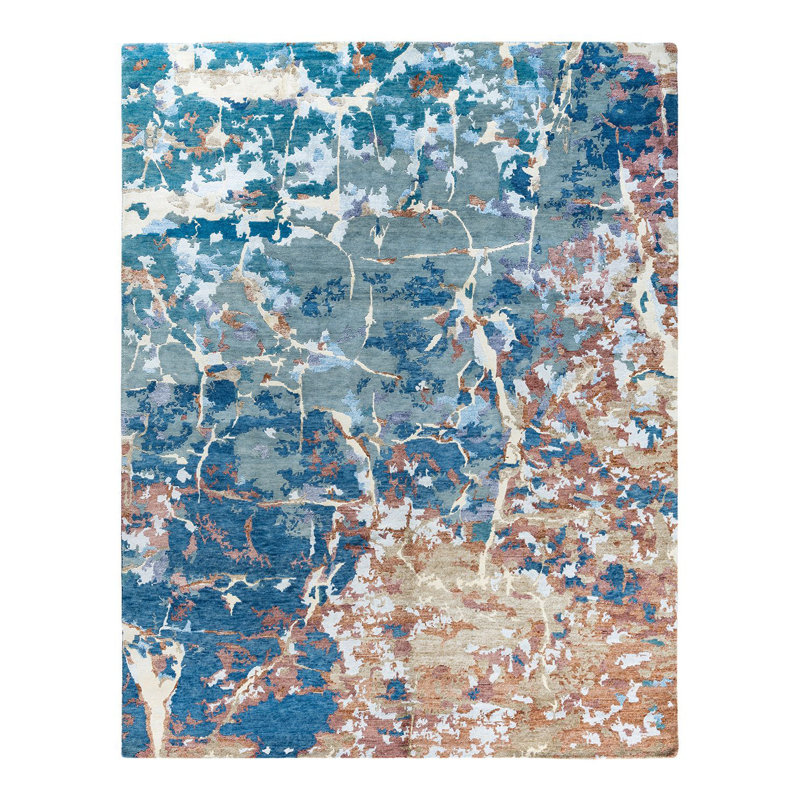 Overdyed One-of-a-Kind 8' 1" X 10' 3" Hand Knotted Area Rug