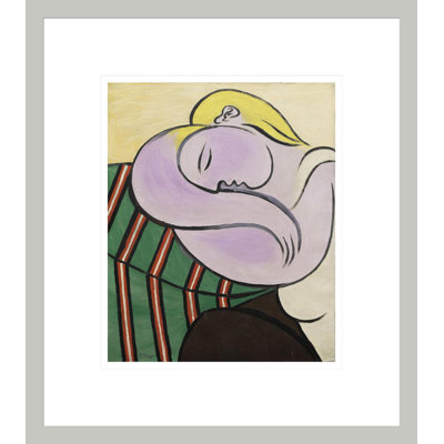 «Femme aux cheveux jaunes» par Pablo Picasso, impression giclée sur cadre