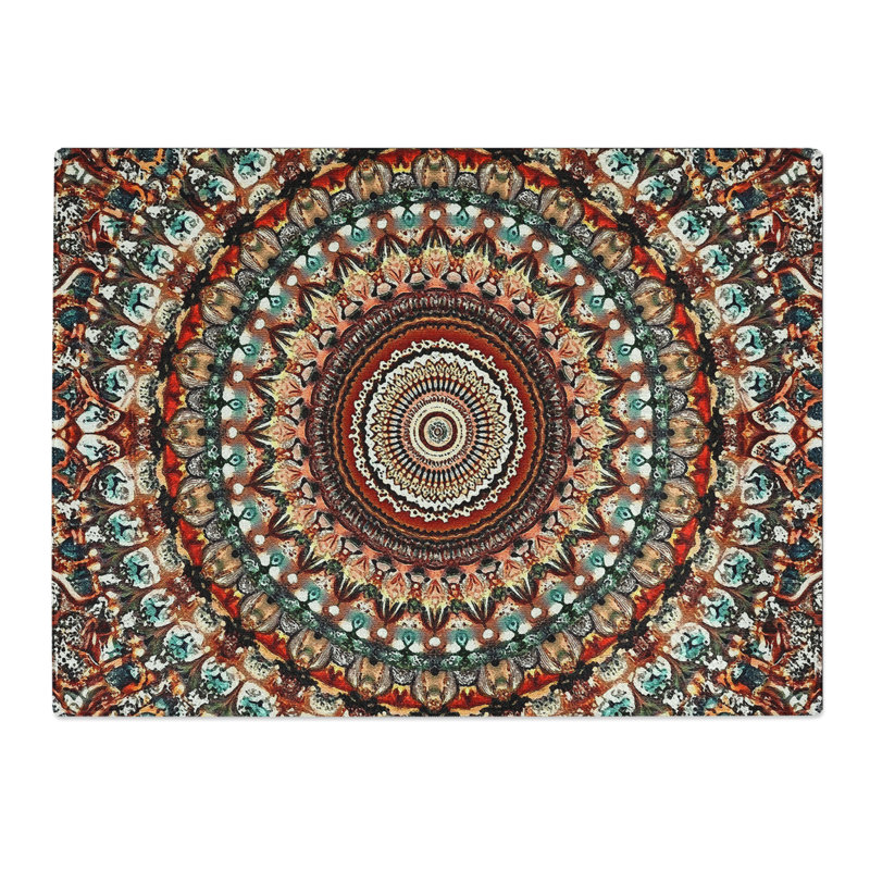 Mandala Art Vol.2  Glass Chopping Board
