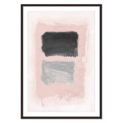 Pink, Black and Silver Shimmer I Print