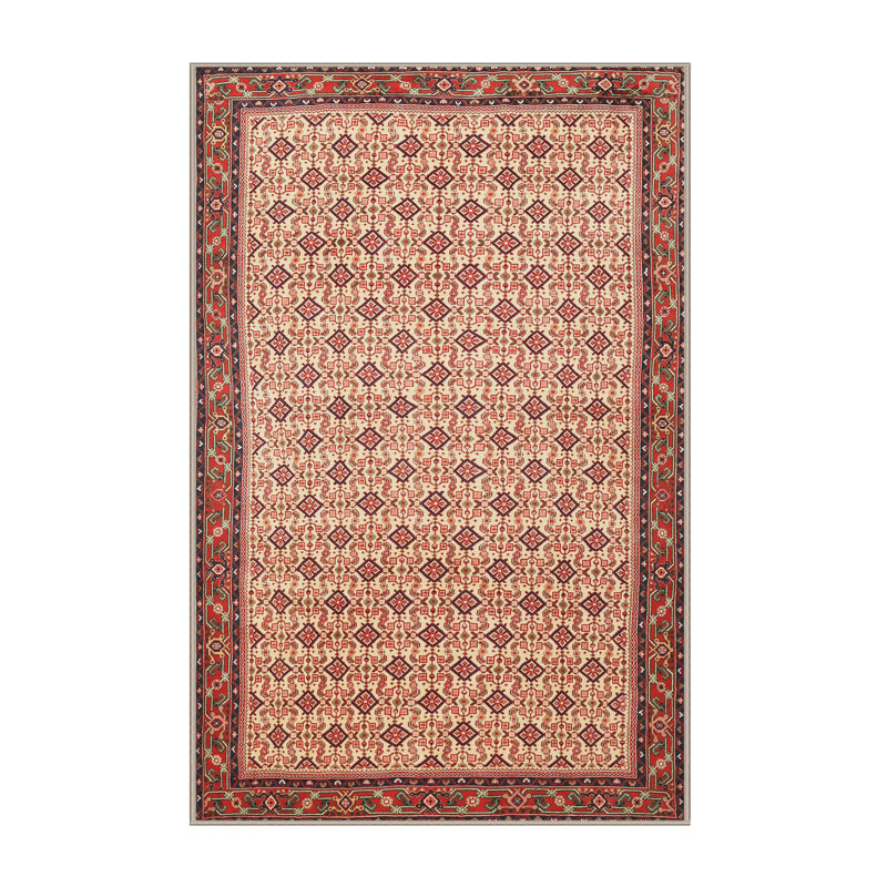 Tapis traditionnel rouge / beige Artem, Rectangle 6 pi x 9 pi