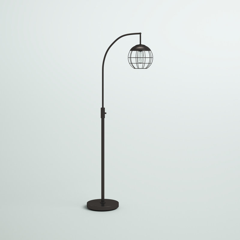 Collins 66'' Arched Floor Lamp, Dark Bronze
