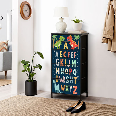 Commode pour commode de chambre à coucher pour placard pour enfants Alphabet mignon Affiche éducative pour enfants Commodes et commodes à tiroirs