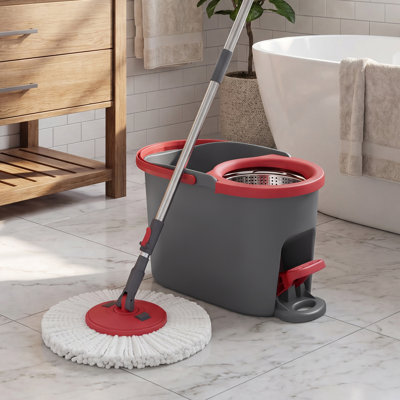 Mop and Bucket Set, Flat Squeeze Mop