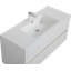 Meuble-lavabo mural blanc / beige de 36 po / 48 po avec lavabo, rangement, plateau blanc brillant en résine de pierre et tiroirs à fermeture en douceur-1522752375-1522752361