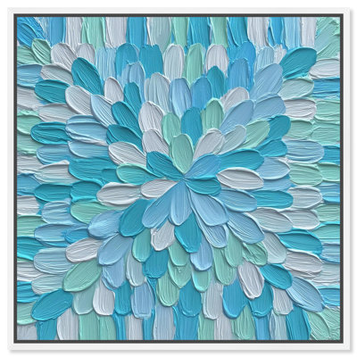 Art mural Midai Oasis par Art Remedy, cadre blanc, 20 x 20