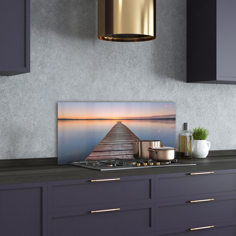 Liyan 50cm W x 100cm L Glass Peel and Stick Panel