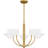 Penley 5-Light Brushed Gold Chandelier