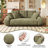  Sicilia 82'' Compression Corduroy Sofa Bed,Upholstered Sleeper with Back Cushions-1870283772