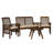 Acacia 4 - Person Patio Conversation Set with Cushions-743709261