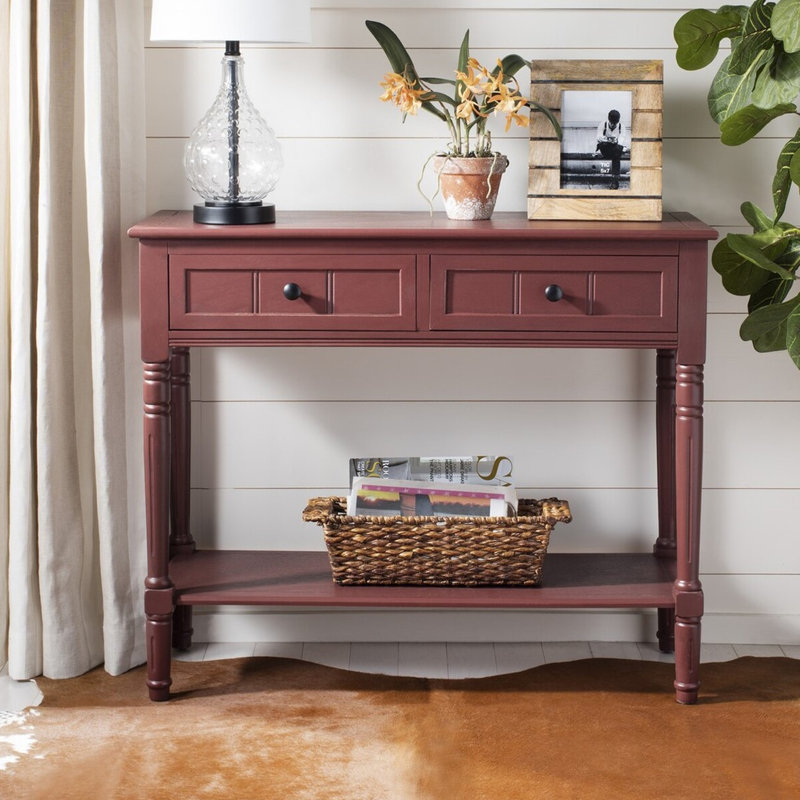 Barnicle Console Table, Red