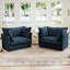 Ensemble de 2 fauteuils confortables et élégants avec coussins moelleux et tissu chenille pour diverses pièces, idéal pour se détendre et socialiser-1154721394