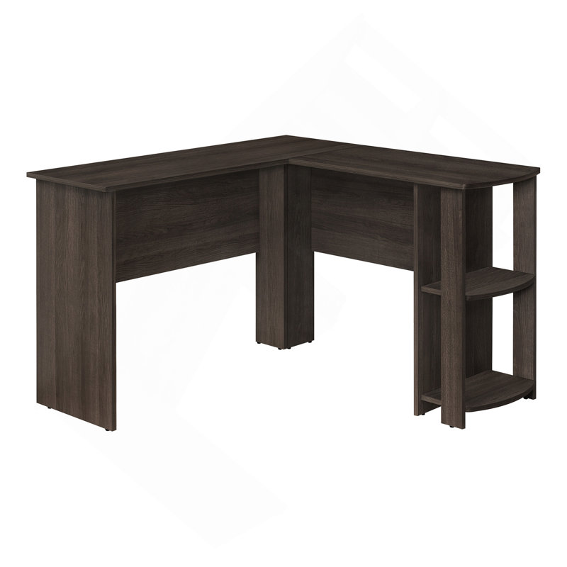 Computer Desk, Home Office, Corner, Storage Shelves, 48"L, L Shape, Work, Laptop, Laminate, Dark Brown