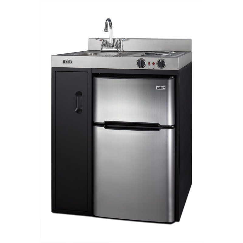Summit Appliance All-In-One Combo Kitchens 3.2 Cubic Feet cu. ft. Mini Fridge with Freezer Kitchenette