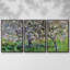 Pommiers en fleurs à Giverny, 1900, peinture sur toile 3 pièces-417494595-417494598