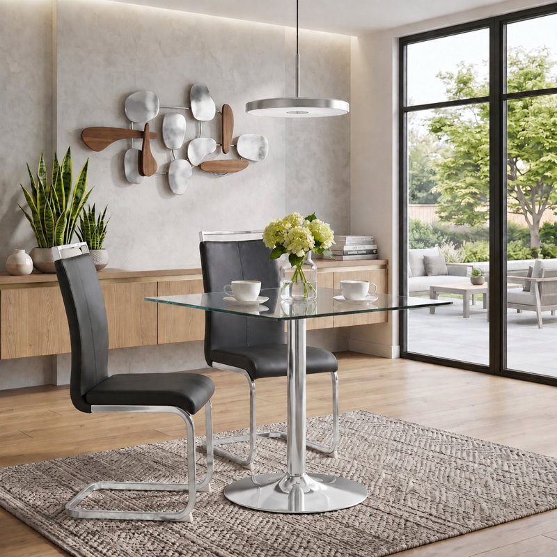 Ensemble repas Modern, Noir