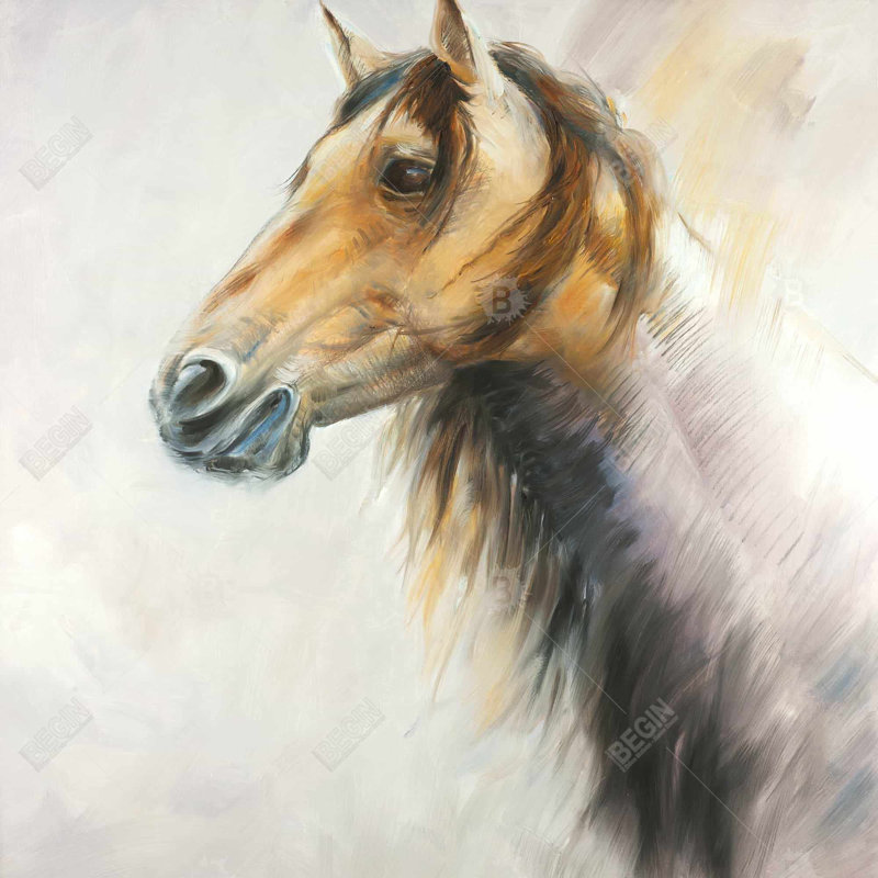 " Wild Horse ", 24" H x 24" W