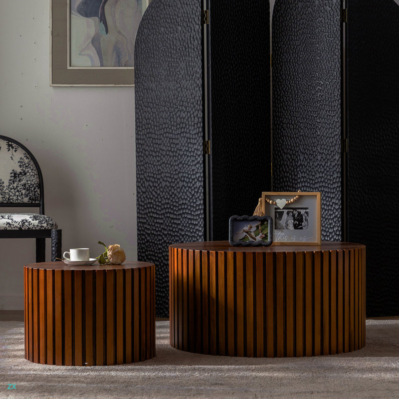 Table basse ronde pour salon et petit espace