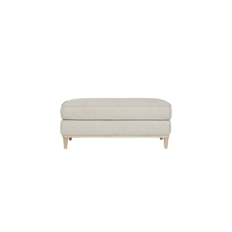 Aleston Upholstered Ottoman, Sand