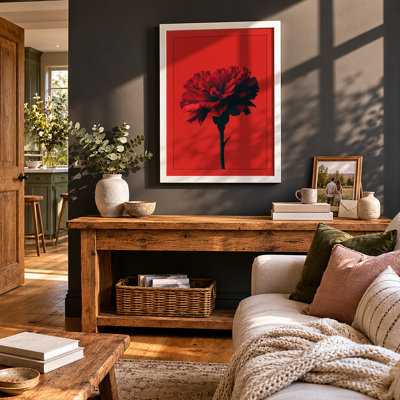 Crimson Bloom Modern - Print