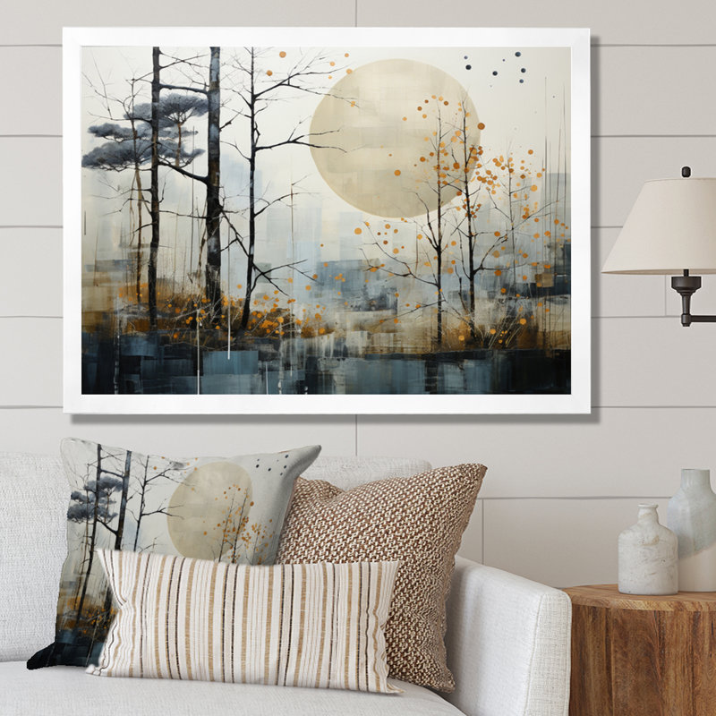 Japon, art minimaliste zen serein, art mural japonais, Cadre simple blanc, H 16 po x l 32 po x P 1 po