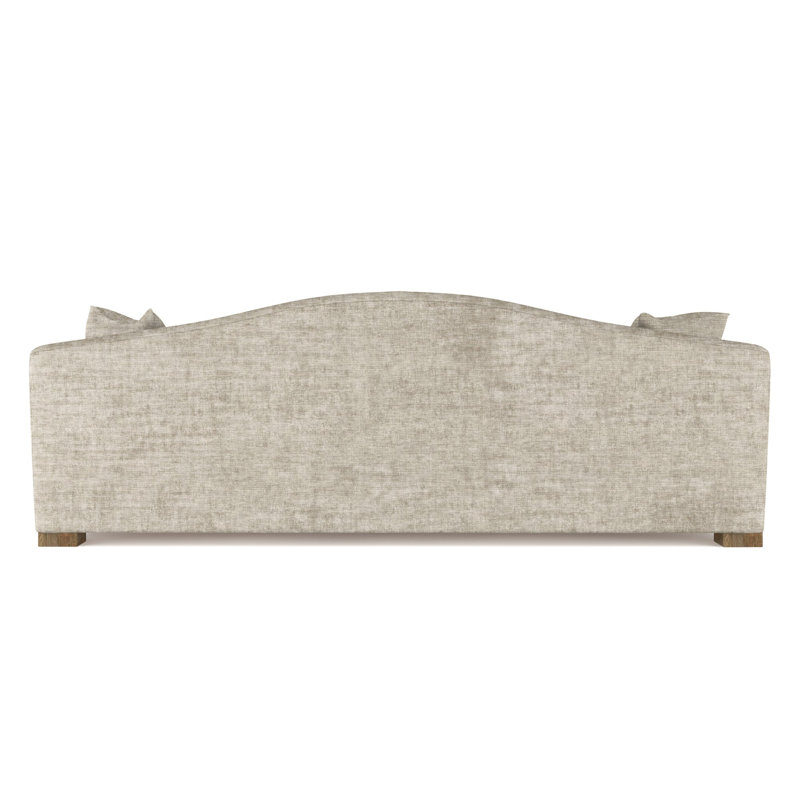 Canapé Horatio, H 33 po x l 84 po x P 40 po, Patiné, Velours écrasé huître