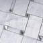 White Carrara Series 2" x 4" Marble Mosaic Wall Tile