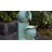 30.3'' H Modern Polyresin Outdoor Water Fountain with LED Lights, Tiered Jar Waterfall Fountain with Adjustable Flow