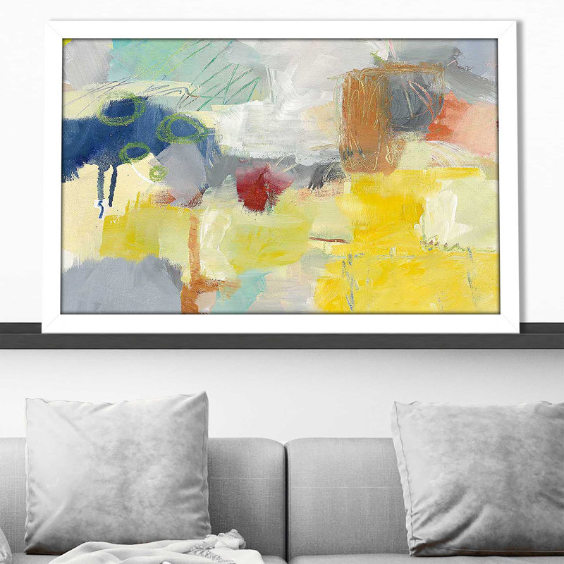 Summer Rising II Crop - peinture, Cadre blanc, H 21,5 po x l 27,5 po x P 0,75 po