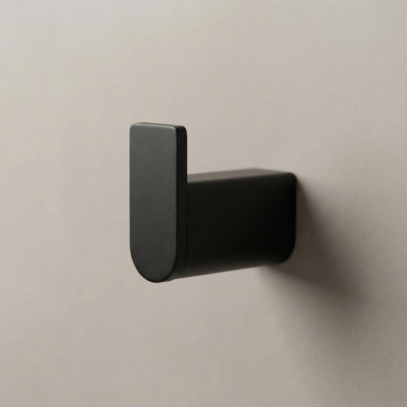 Linear Single Robe Hook, Black