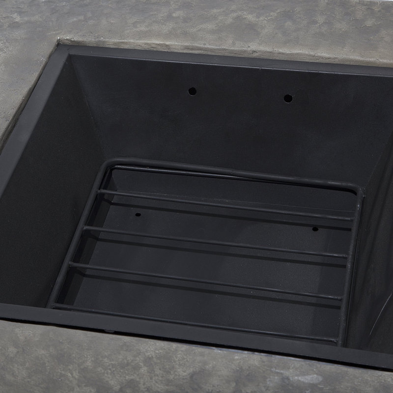 Rectangle Stone Wood Burning Smokeless Fire Pit
