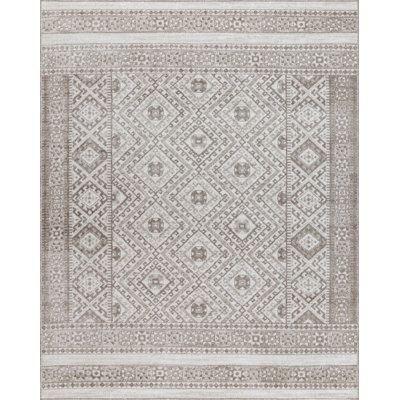Machine Washable Alden Beige/Brown Rug