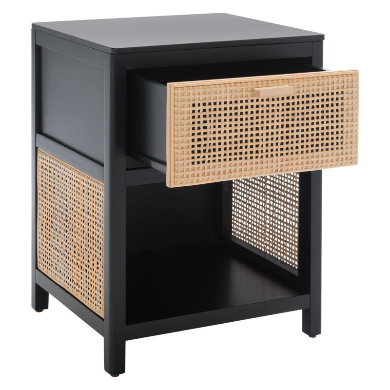 Table de chevet Epaulette, Noir