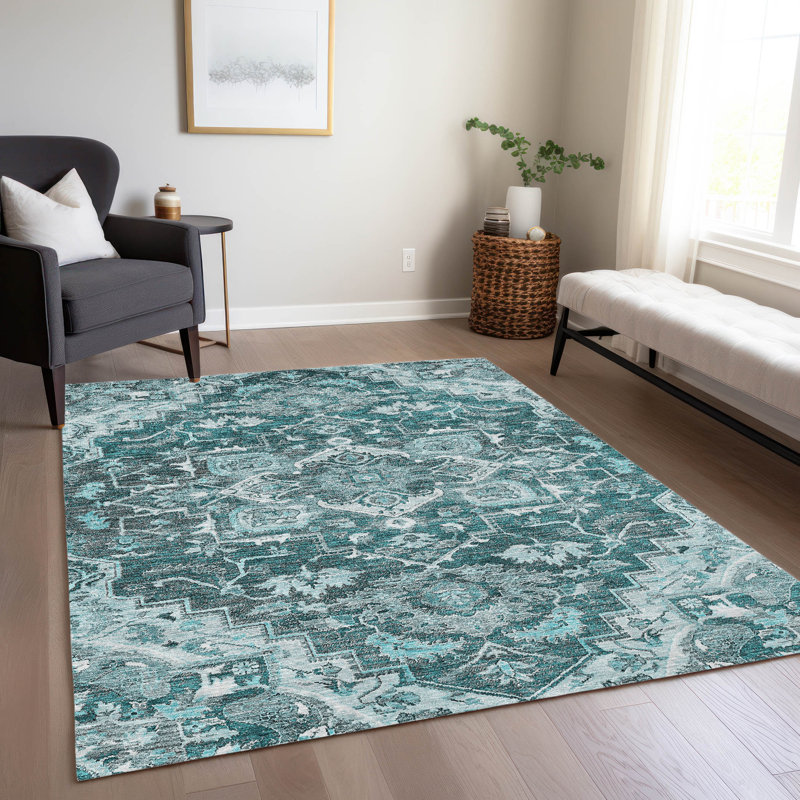Tapis d'entrée / extérieur antidérapant Malchow, Rectangle 2 pi 6 po x 3 pi 10 po