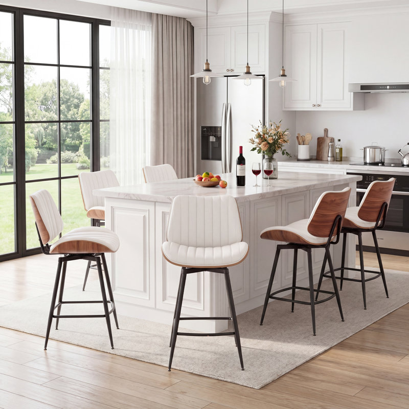 Swivel Counter Stool, Beige