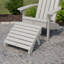 Chaise Adirondack en plastique Milaca avec repose-pieds pliable (ensemble de 2) et table d'appoint pliante-120199272