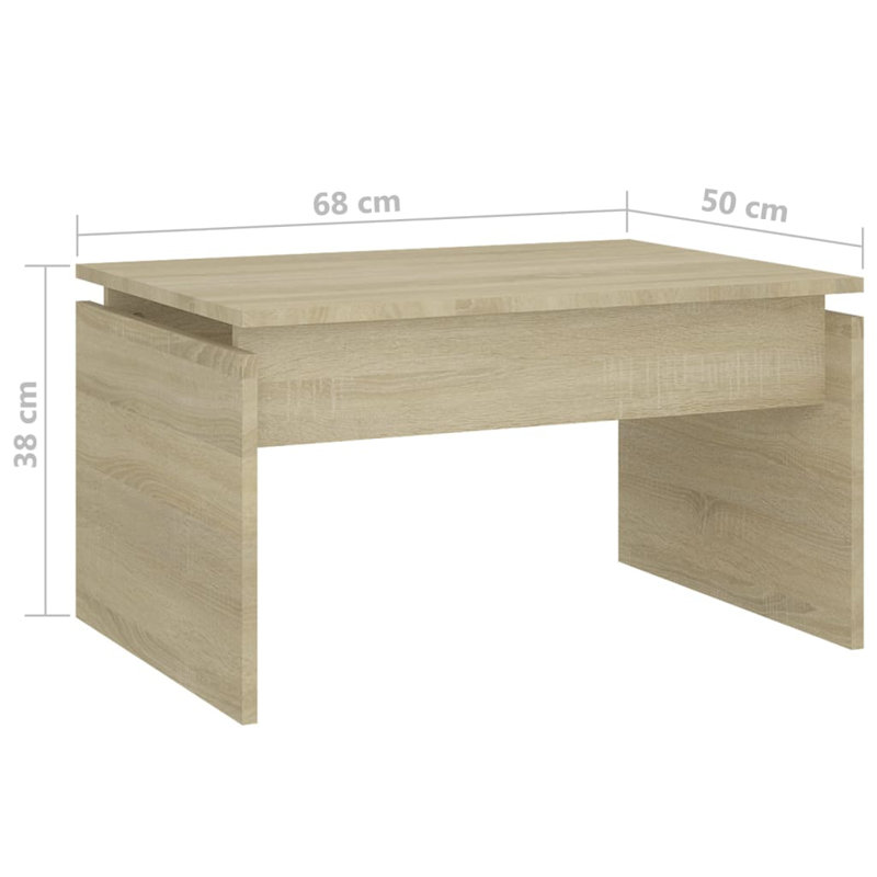 Goderski Sled Coffee Table, Sonoma Oak